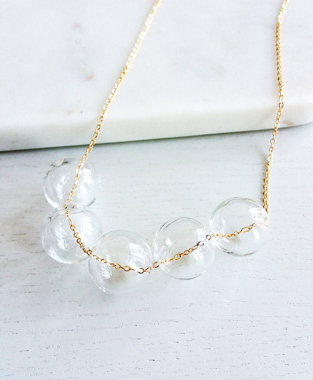 Glass Pearls Necklaces