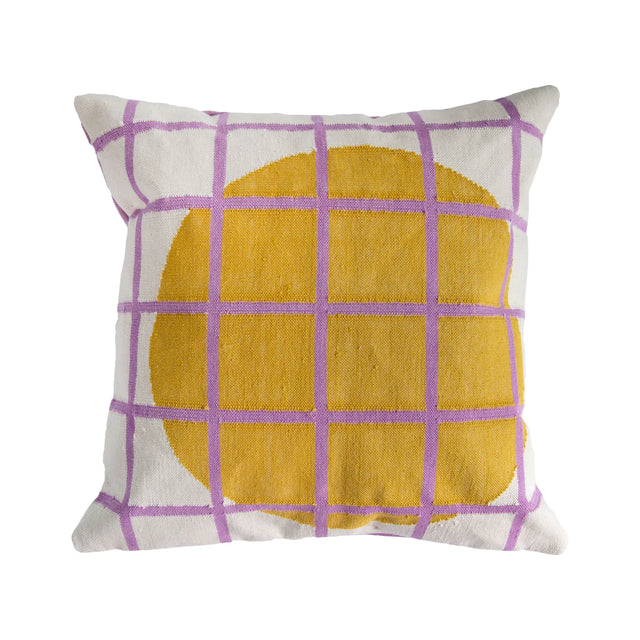 Grid Pillow - Reversible - Circle