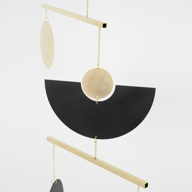 Swivel Mobile - Black/Brass