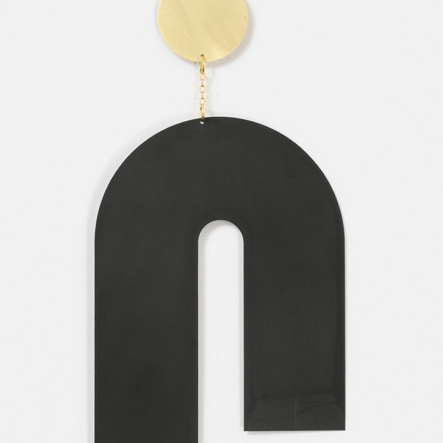 Turn Wall Hanging - Black/Brass