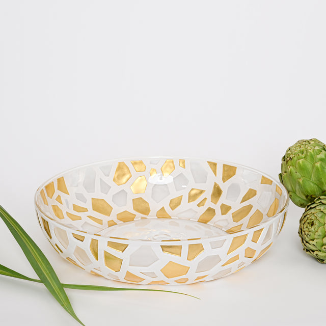 White Tortoise Shell Bowl