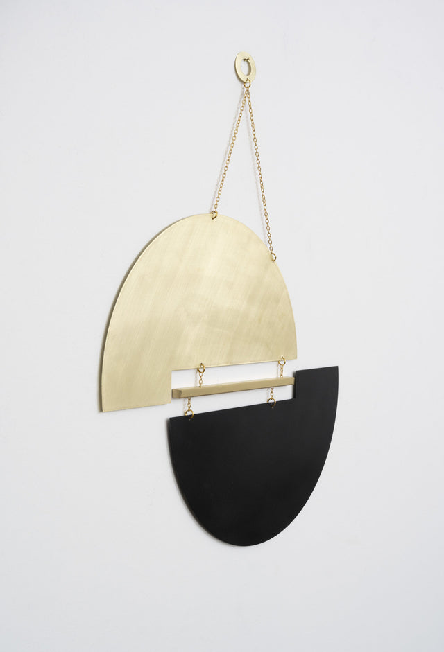 Horizon Wall Hanging - Black/Brass