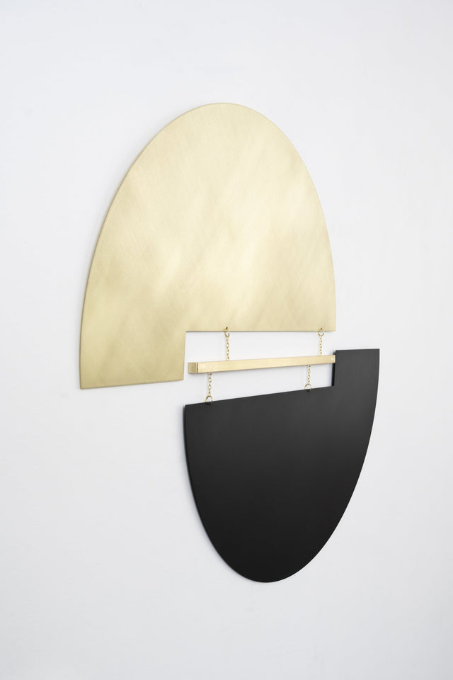 Meridian Wall Hanging - Black/Brass