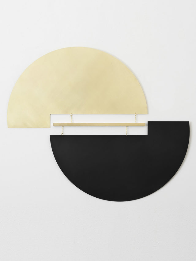 Meridian Wall Hanging - Black/Brass